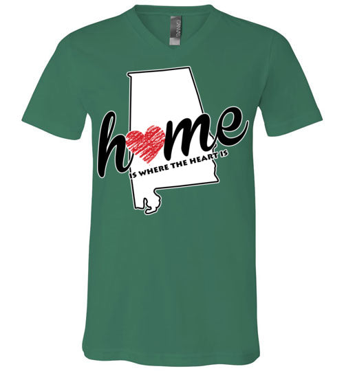 Alabama Home. Adult. Unisex Vneck