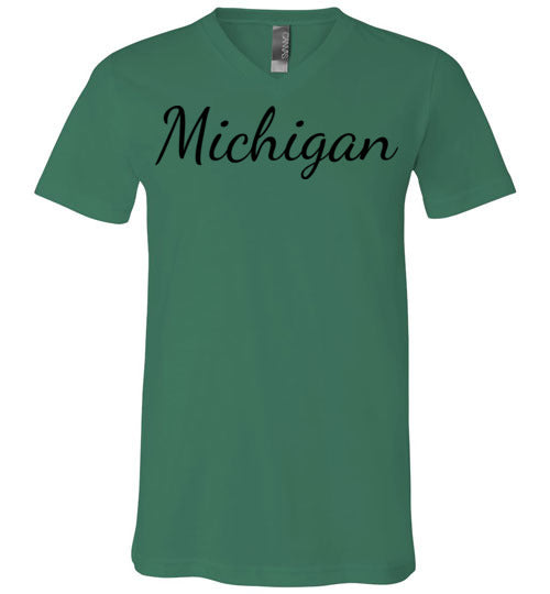 Michigan. Adult. Unisex Vneck