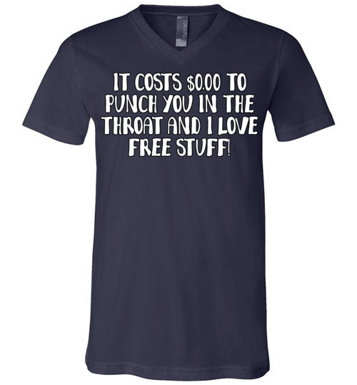 Throat Punch. Adult. Unisex Vneck