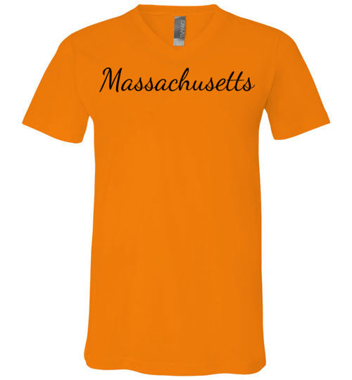 Massachusetts. Adult. Unisex Vneck