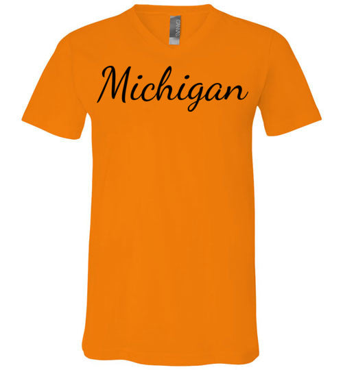 Michigan. Adult. Unisex Vneck