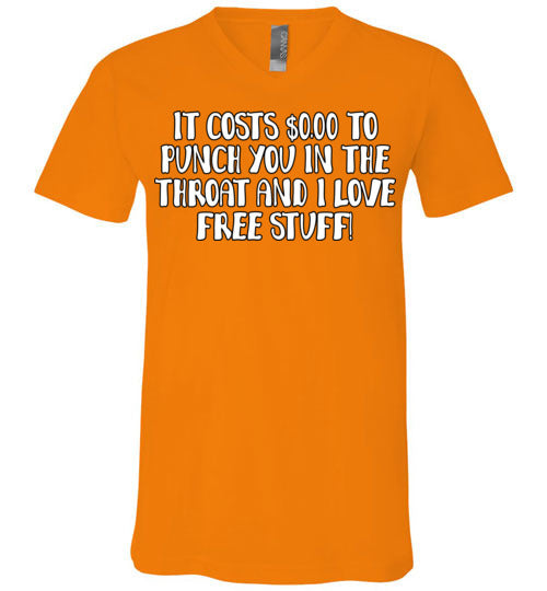 Throat Punch. Adult. Unisex Vneck