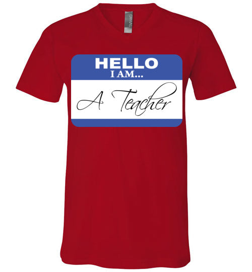 A Teacher. Unisex Vneck