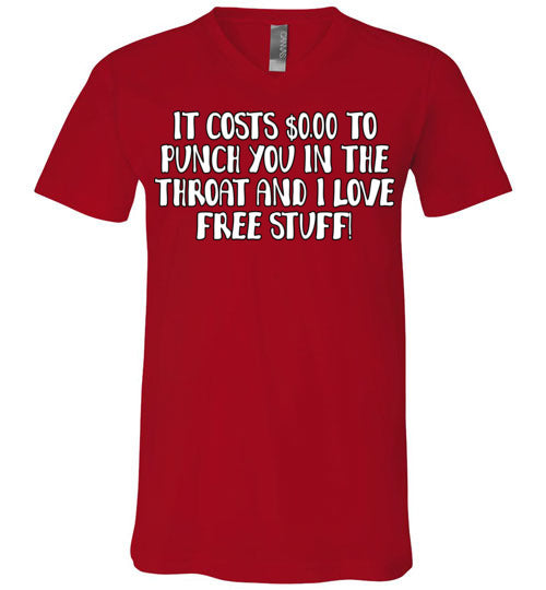 Throat Punch. Adult. Unisex Vneck