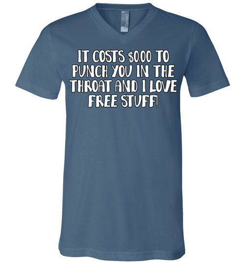 Throat Punch. Adult. Unisex Vneck