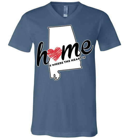 Alabama Home. Adult. Unisex Vneck