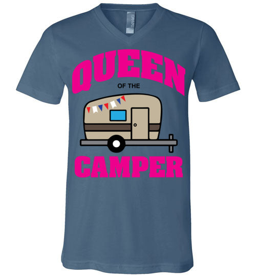 Queen of the Camper. Adult. Unisex Vneck