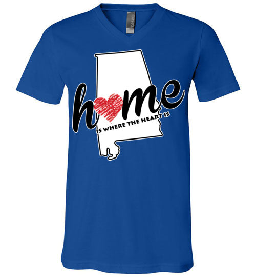 Alabama Home. Adult. Unisex Vneck
