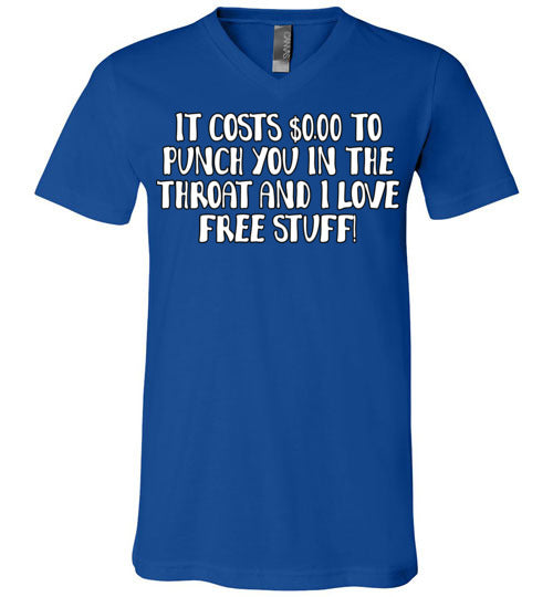 Throat Punch. Adult. Unisex Vneck