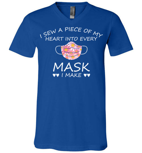 With Love. Canvas Unisex V-Neck T-Shirt