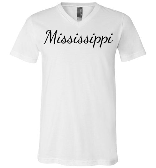 Mississippi. Adult. Unisex Vneck