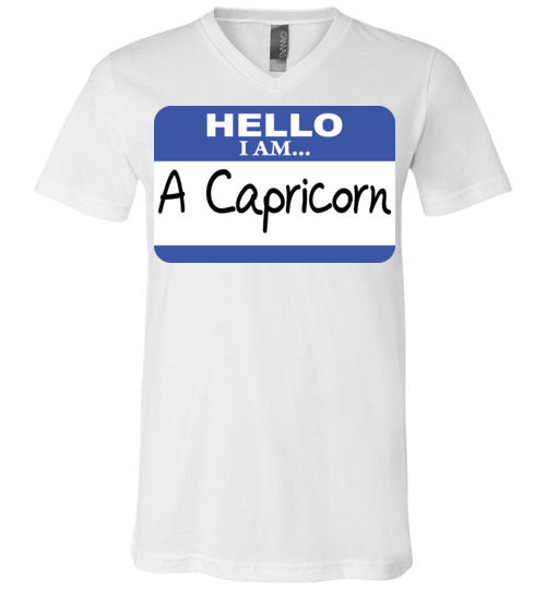 A Capricorn. Adult. Unisex Vneck