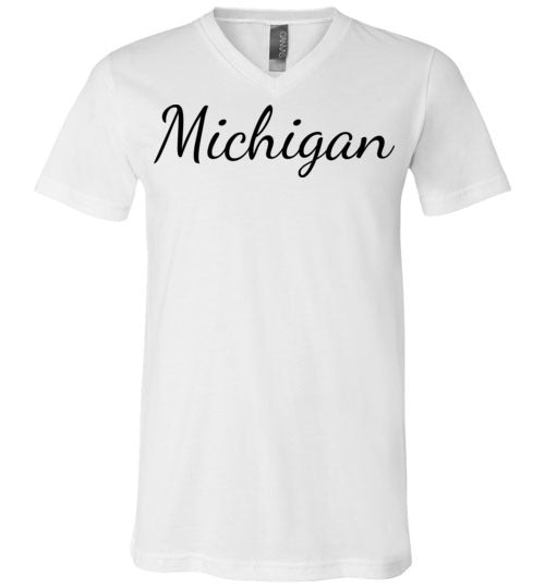 Michigan. Adult. Unisex Vneck