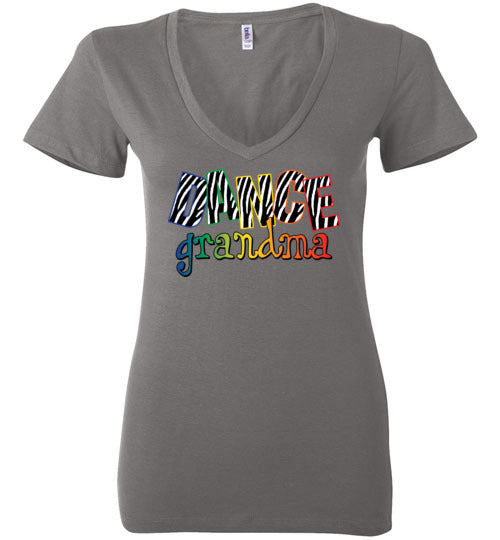 Dance Grandma. Ladies Deep Vneck