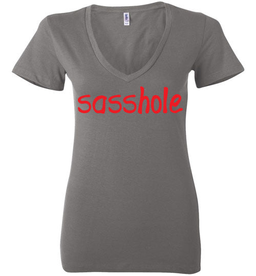 Sasshole. Adult. Ladies Deep Vneck