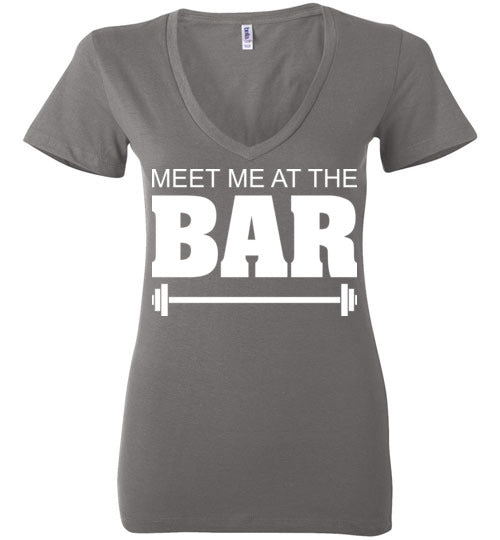 Meet me at the Bar. Adult. Ladies Deep Vneck