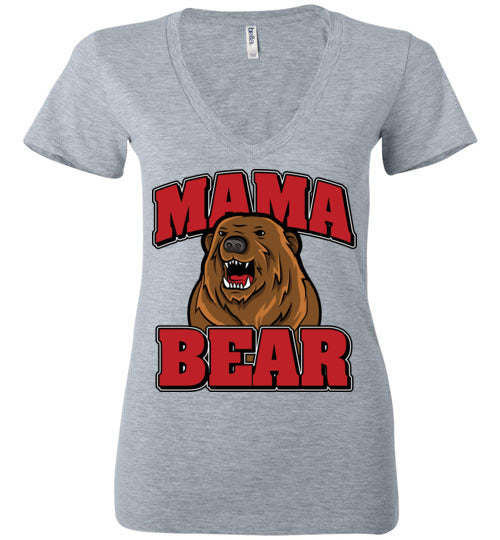 Mama Bear. Adult. Ladies Deep Vneck