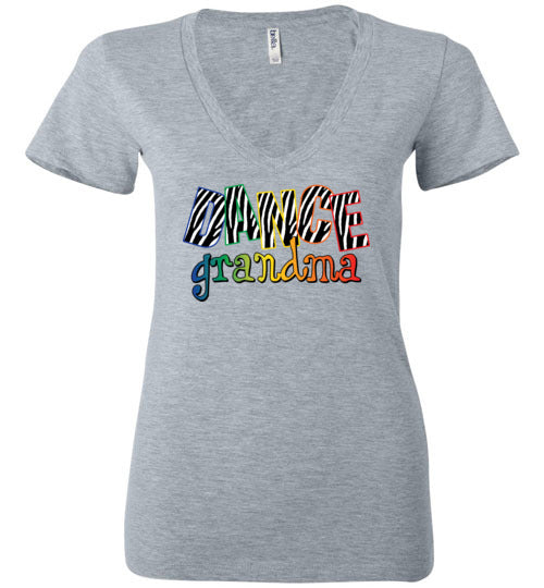 Dance Grandma. Ladies Deep Vneck