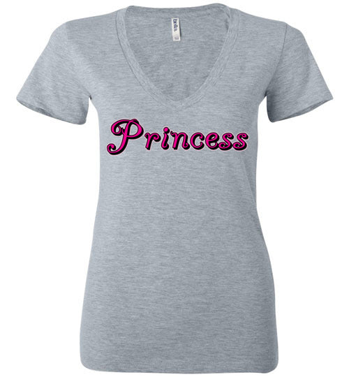 Princess. Adult. Ladies Deep Vneck