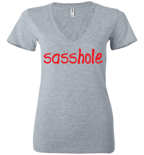 Sasshole. Adult. Ladies Deep Vneck