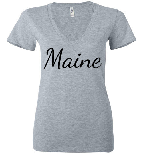 Maine. Adult. Ladies Deep Vneck