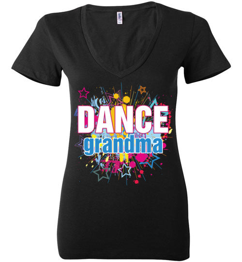 Dance Grandma. Ladies Deep Vneck