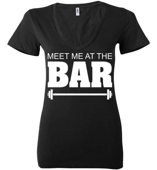 Meet me at the Bar. Adult. Ladies Deep Vneck