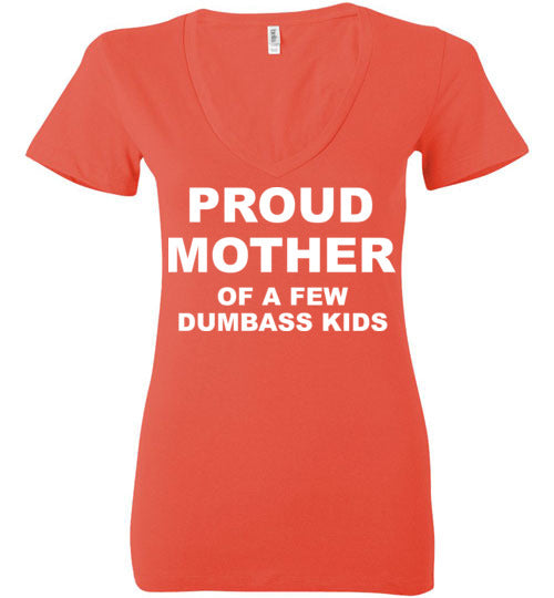 Proud Mother. Adult. Ladies Deep Vneck