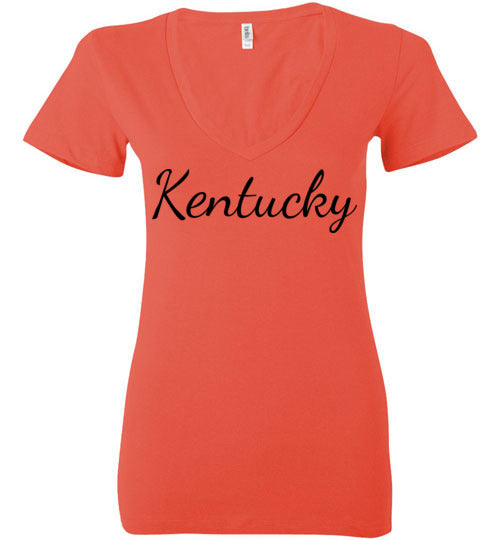 Kentucky. Adult. Ladies Deep Vneck