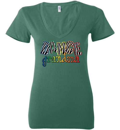 Dance Grandma. Ladies Deep Vneck