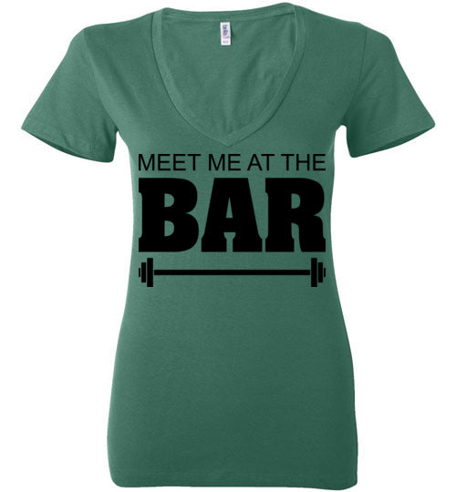 Meet me at the Bar. Adult. Ladies Deep Vneck