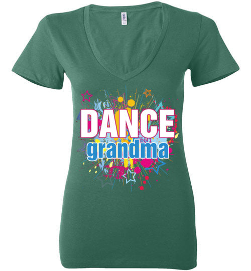 Dance Grandma. Ladies Deep Vneck