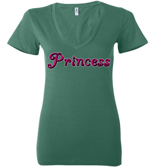 Princess. Adult. Ladies Deep Vneck