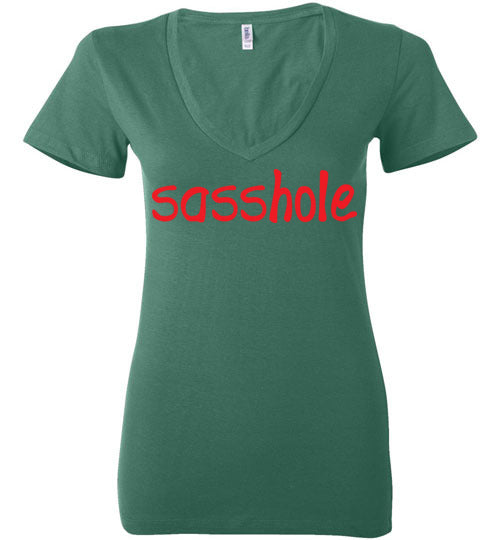 Sasshole. Adult. Ladies Deep Vneck