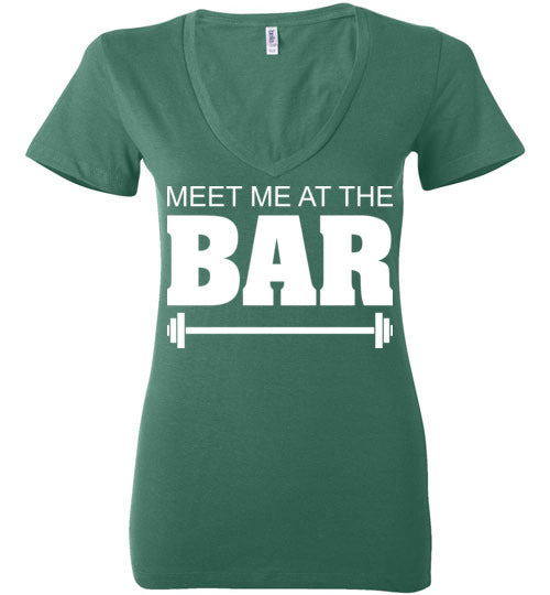 Meet me at the Bar. Adult. Ladies Deep Vneck