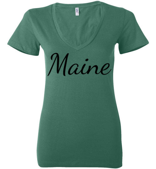 Maine. Adult. Ladies Deep Vneck