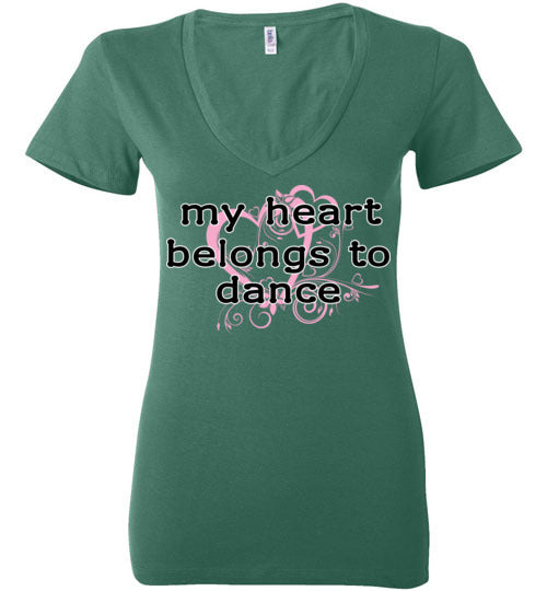 My Heart ... Adult. Ladies Deep Vneck