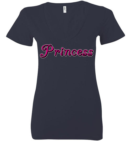 Princess. Adult. Ladies Deep Vneck