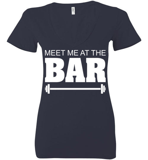 Meet me at the Bar. Adult. Ladies Deep Vneck