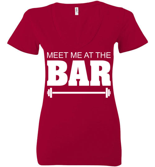 Meet me at the Bar. Adult. Ladies Deep Vneck