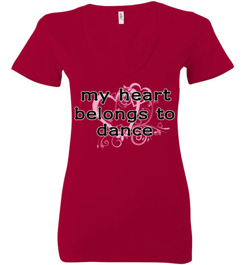 My Heart ... Adult. Ladies Deep Vneck