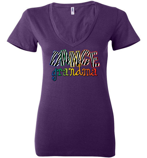 Dance Grandma. Ladies Deep Vneck