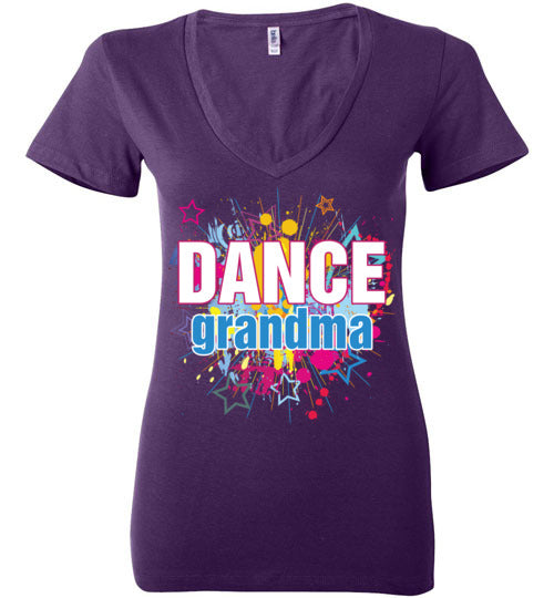 Dance Grandma. Ladies Deep Vneck