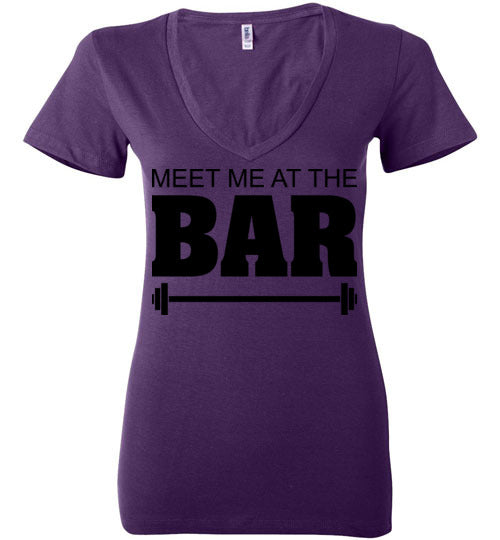 Meet me at the Bar. Adult. Ladies Deep Vneck