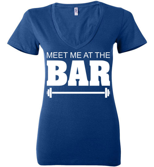 Meet me at the Bar. Adult. Ladies Deep Vneck