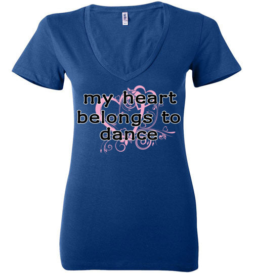My Heart ... Adult. Ladies Deep Vneck