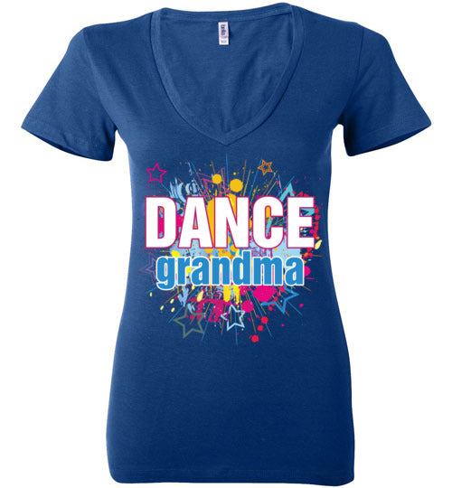 Dance Grandma. Ladies Deep Vneck