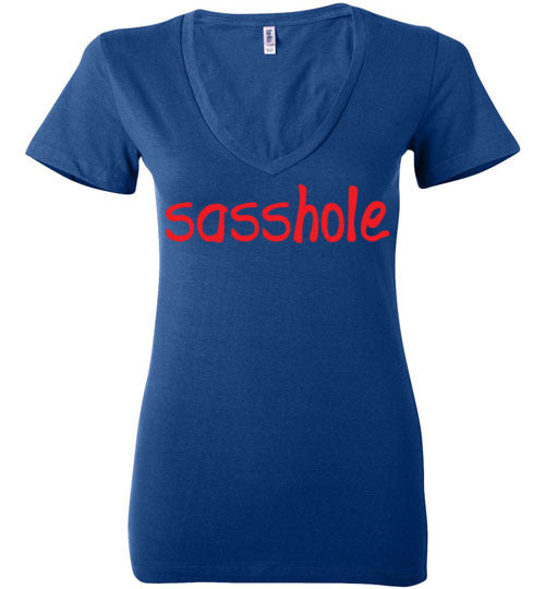 Sasshole. Adult. Ladies Deep Vneck