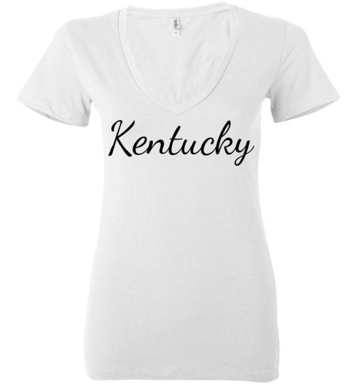 Kentucky. Adult. Ladies Deep Vneck