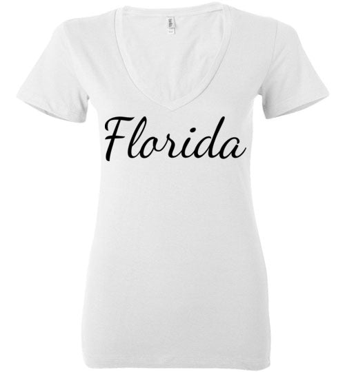 Florida. Adult. Ladies Deep Vneck